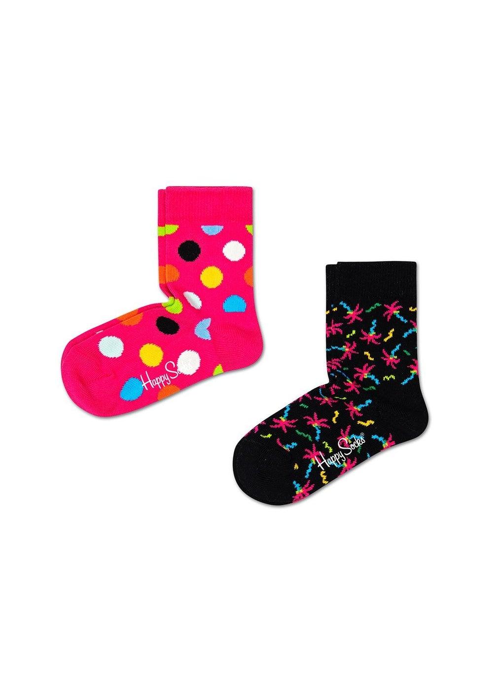 Kids Big Dot Socks 2-Pack Soft Everyday Comfort - Image 1