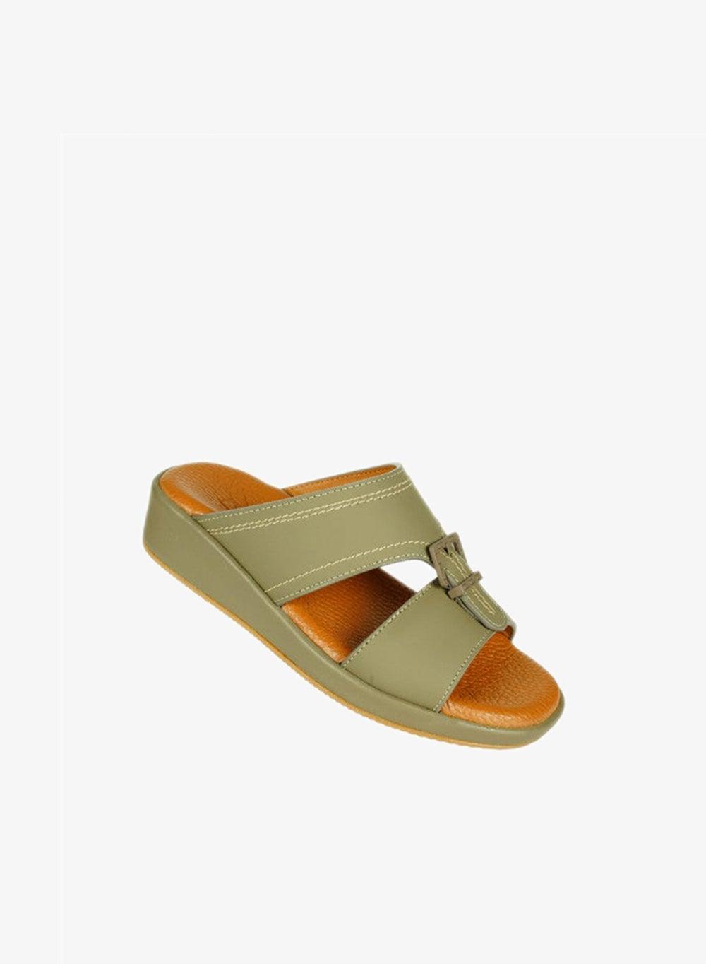 008-3447 Barjeel Boys Arabic Sandals BBJM-07 Stone - Image 1