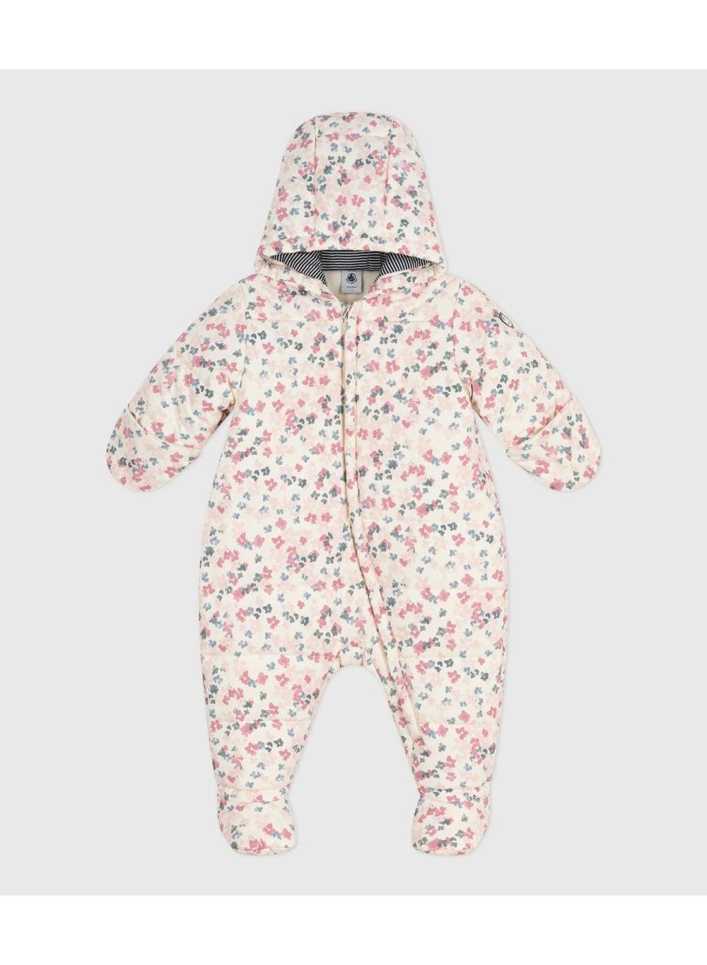 Girls' Matte Polyester Snowsuit for Winter - Image 1