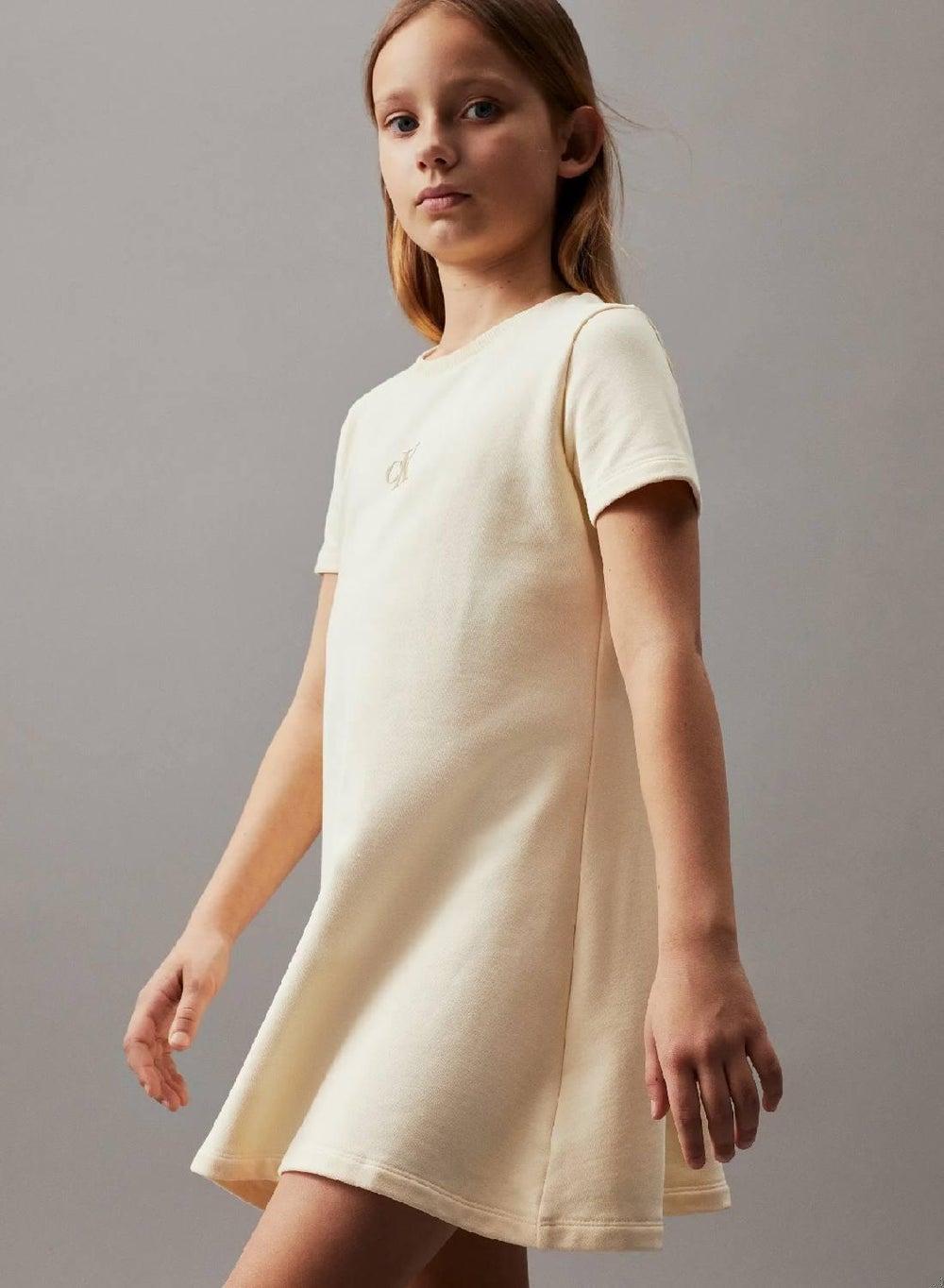 Flared Terry Logo Dress by Calvin Klein - Image 1