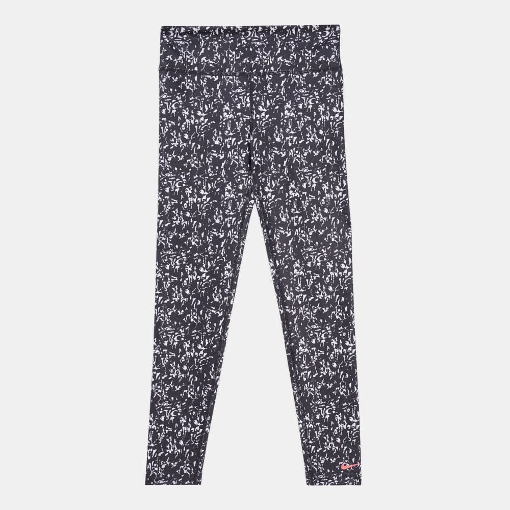 Kids' Dri-FIT One Luxe Icon Clash Leggings - Image 1