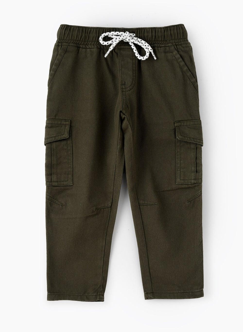Boys Woven Jogger with Front Patch Pocket - Image 1