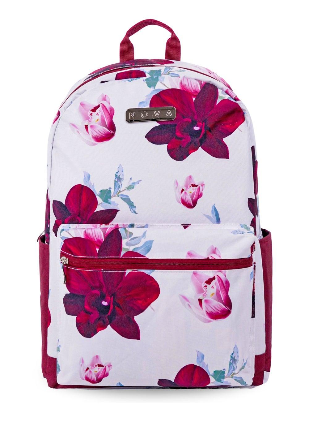 Trucare Nova Flower1 18" Bacpack Floral School Backpack - Image 1