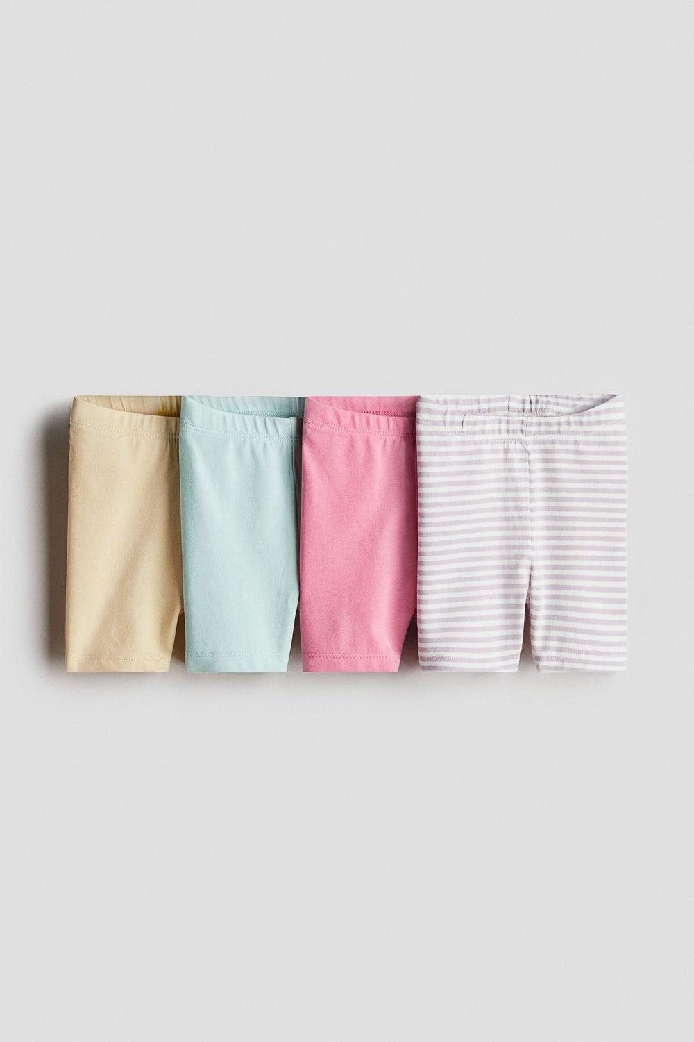 4-Pack Cotton Cycling Shorts for Girls - Image 1