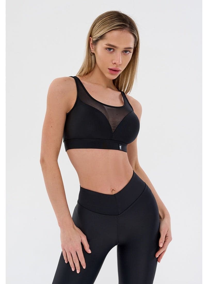 Bona Fide High Impact Black Sports Bra Support Fit - Image 1