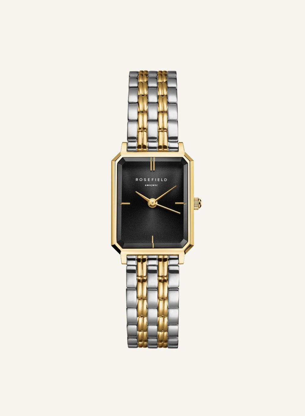 Rosefield Octagon XS Black Sunray Duotone Watch OBDSG-O88 - Image 1