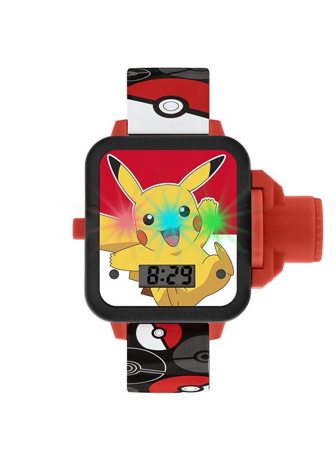 Boys Digital Silicone Square Watch POK4280ARG 32mm - Image 1