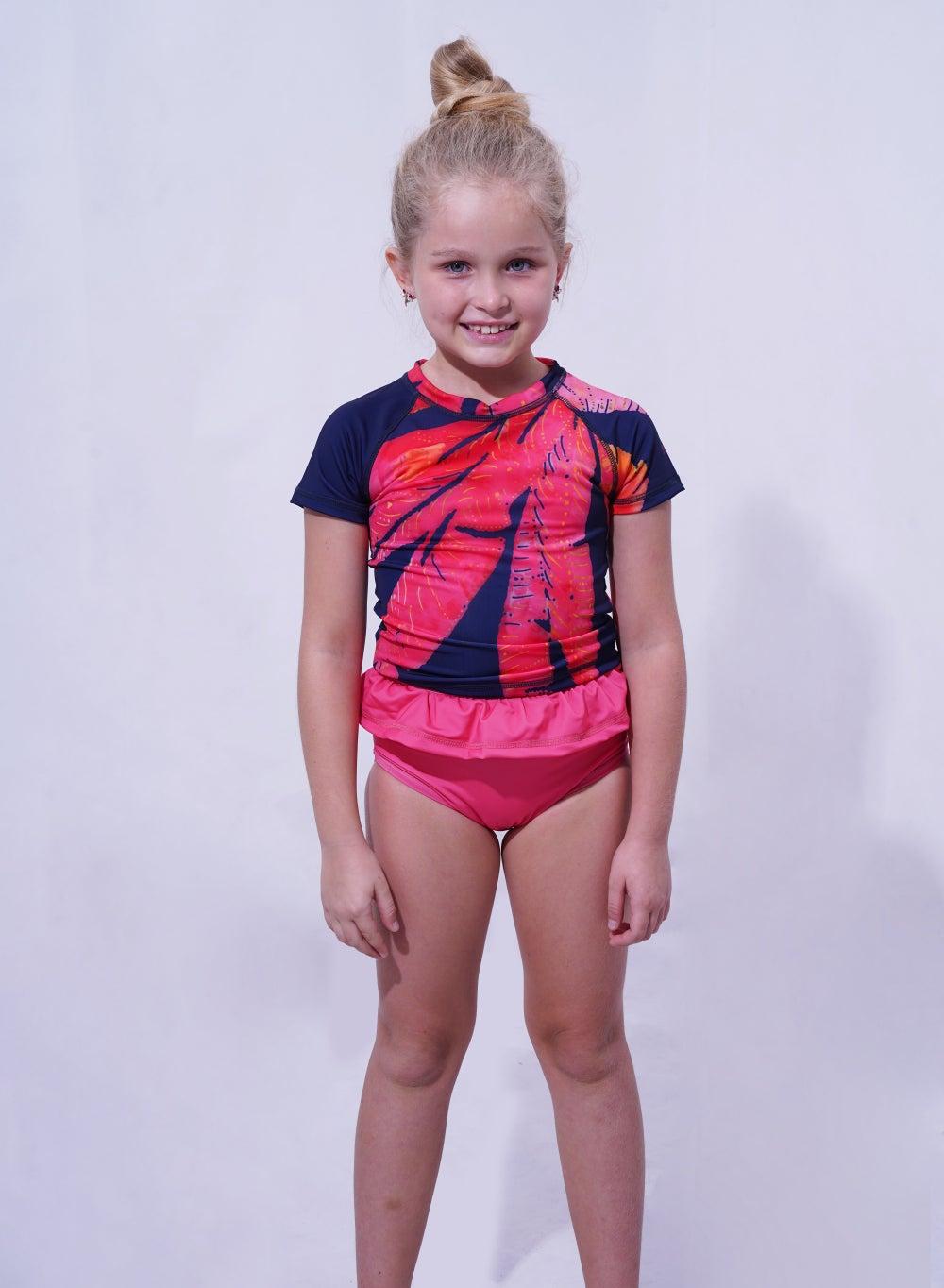 Island Girl's Rashguard Set Swimsuit - Image 1