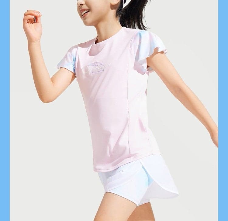 Girls Quick-Dry Performance Running Tee - Image 1