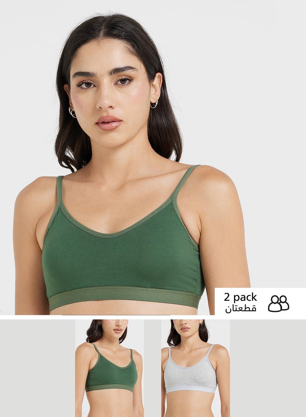 2 Pack Essential Comfort Bralette Set - Image 1