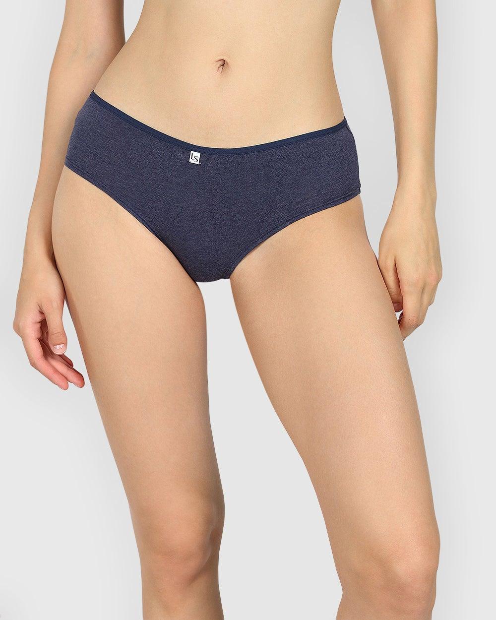 La Senza Trendy Hipster Panty Dark Navy Heather - Image 1