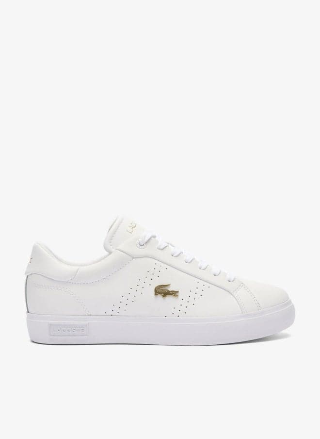Powercourt Low Top Leather Court Sneakers - Image 1