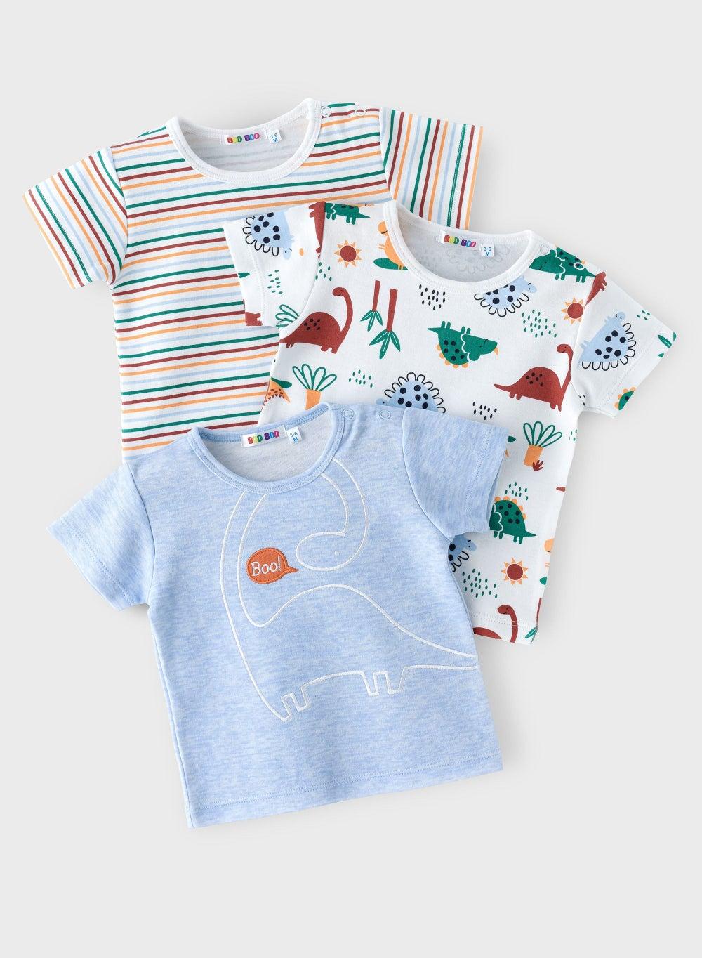 BooBoo Kids Dino Tree Range 3-Pack Tees - Image 1