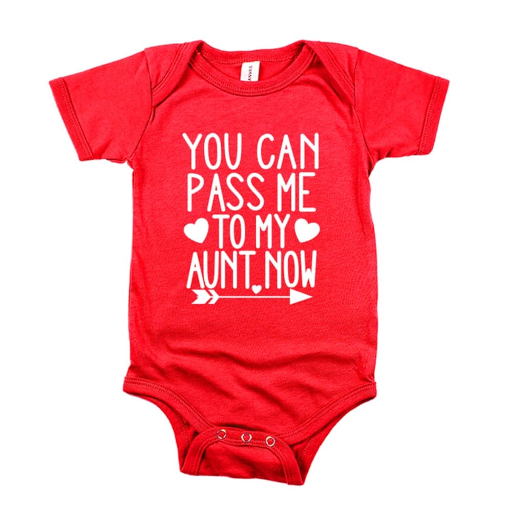 Matching Family Outfits Baby Romper – Red Aunt Message - Image 1