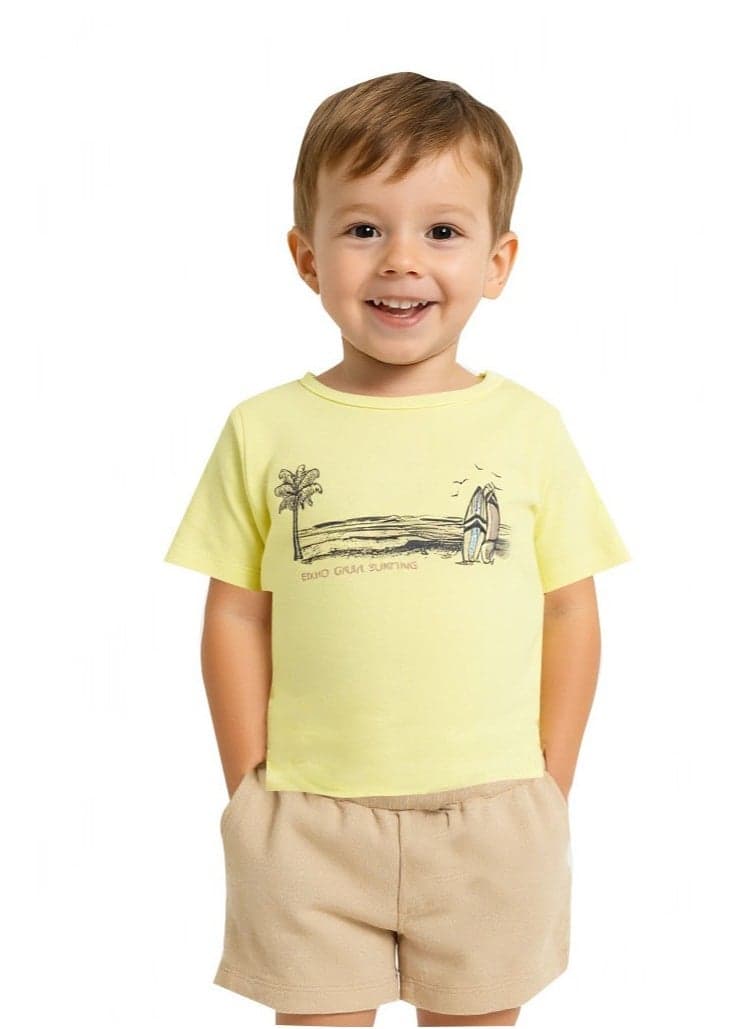 Dirkje Boys Graphic T-Shirt & Shorts Set - Image 1