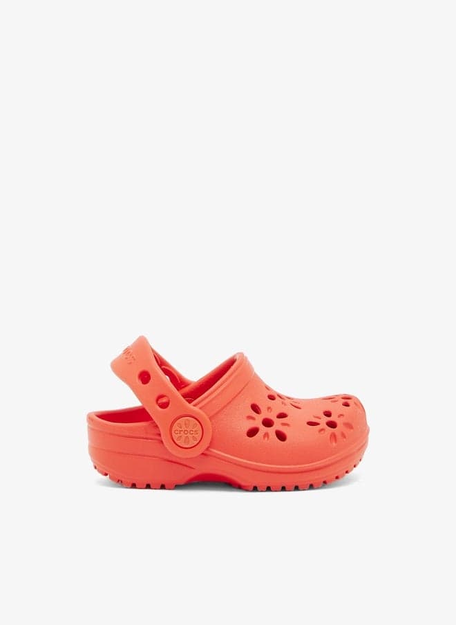 Baby Floral Cut Out Comfort Clogs - Image 1