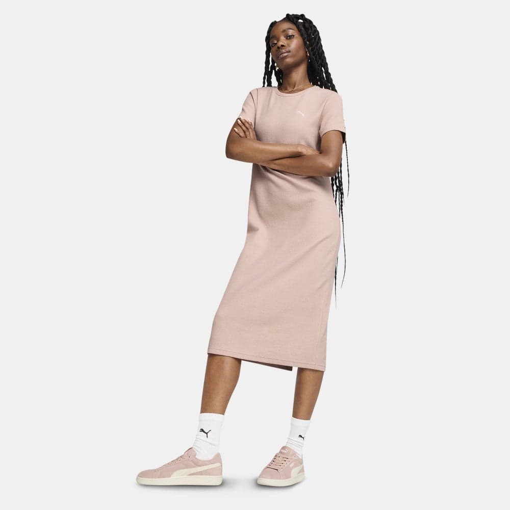 PUMA HER Women's Sustainable Stretch Midi Dress - Image 1
