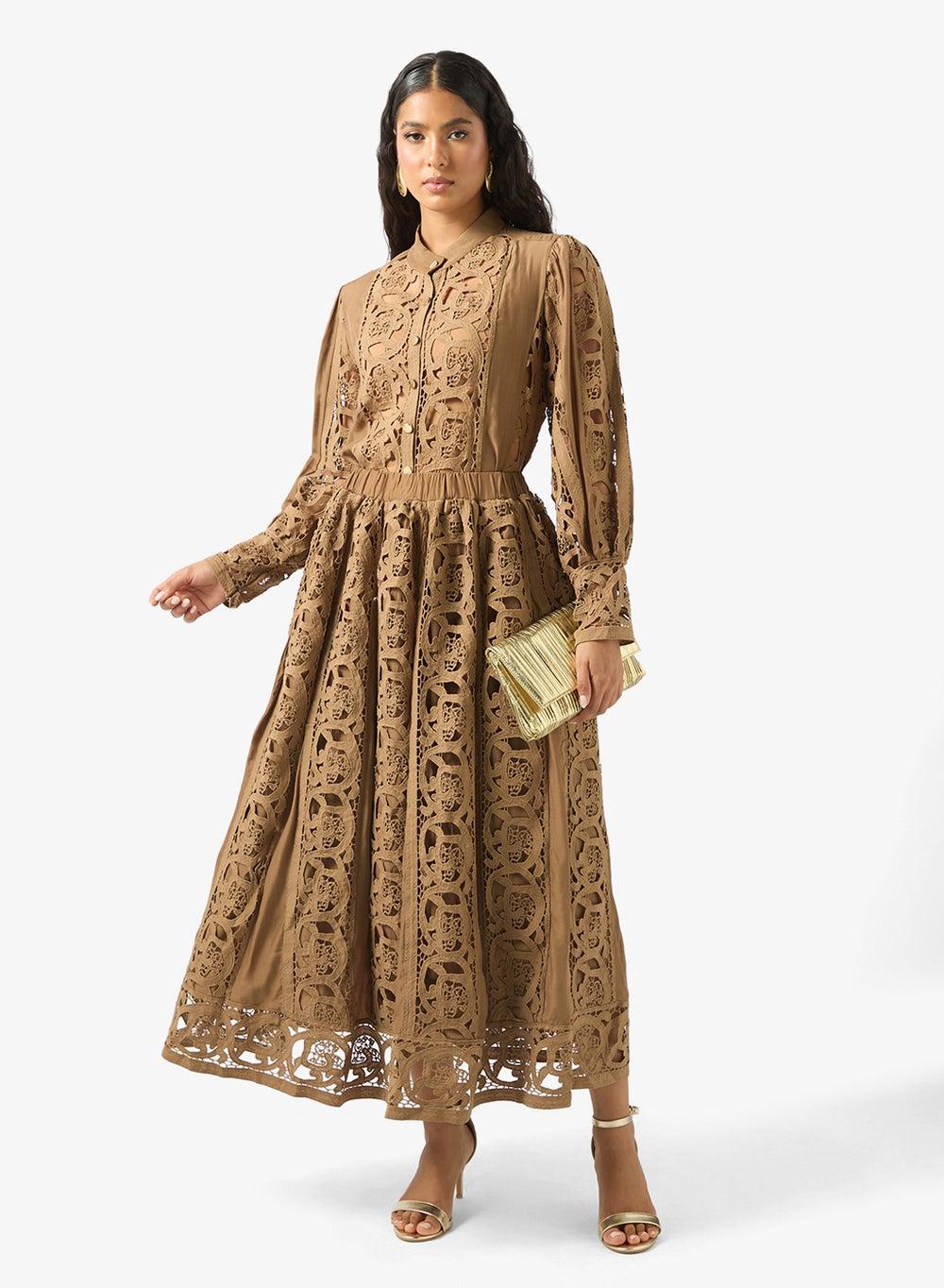 Elegant Lace Top and Skirt Set for Women - Image 1