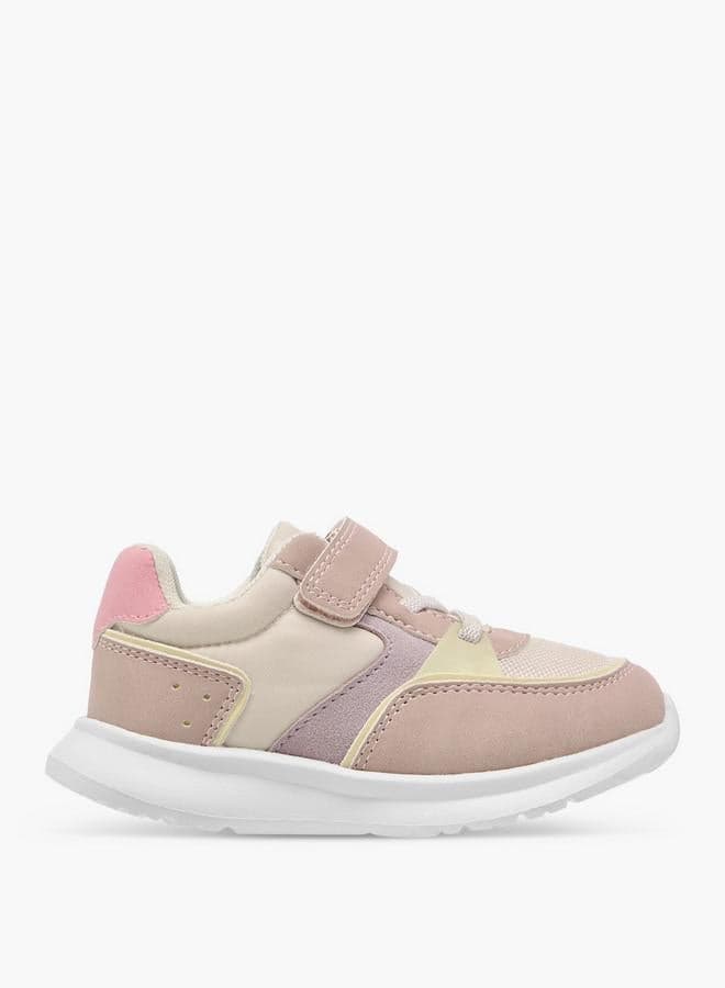 Colourblock Sneakers With Hook And Loop Closure - Image 1
