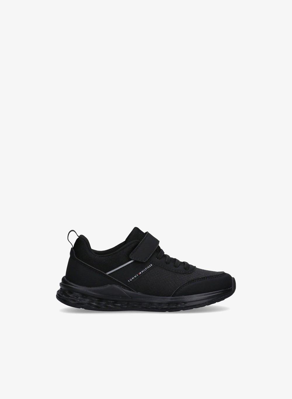 Little Low Top Lace Up Velcro Sneakers - Image 1