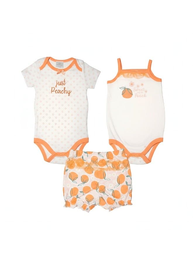 Bambimici Orange Baby Onesies Set - Image 1