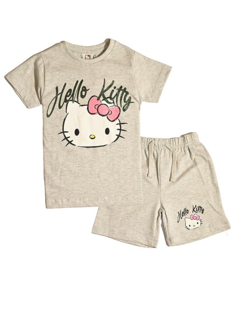 Hello Kitty Girls Cotton T-Shirt & Shorts Set - Image 1
