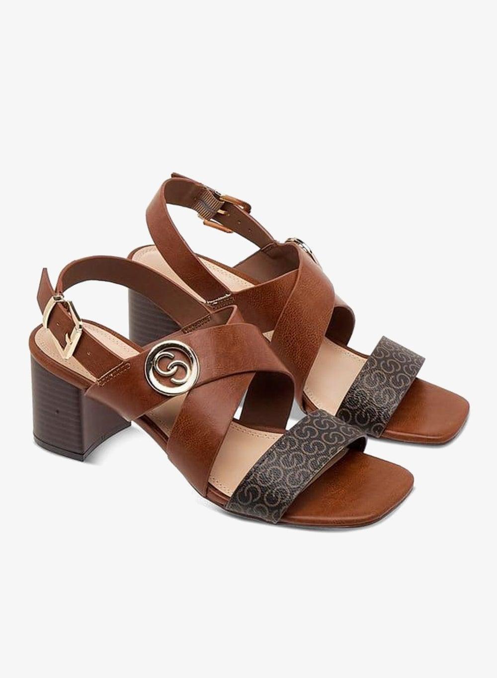 Monogram Block Heel Sandals for Women - Image 1