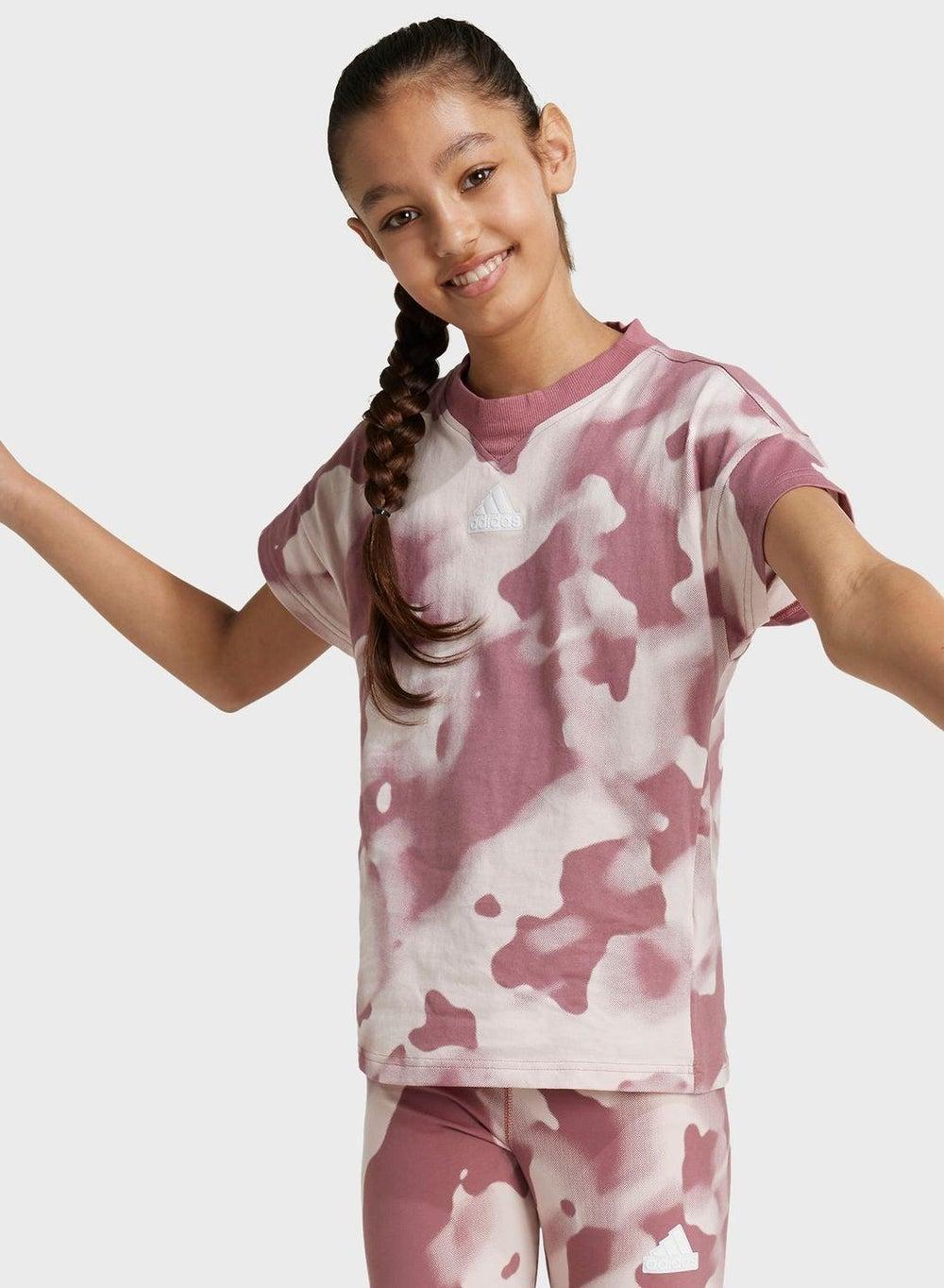 Jg Fi Aop T Red Training T-Shirt 7-8Y - Image 1