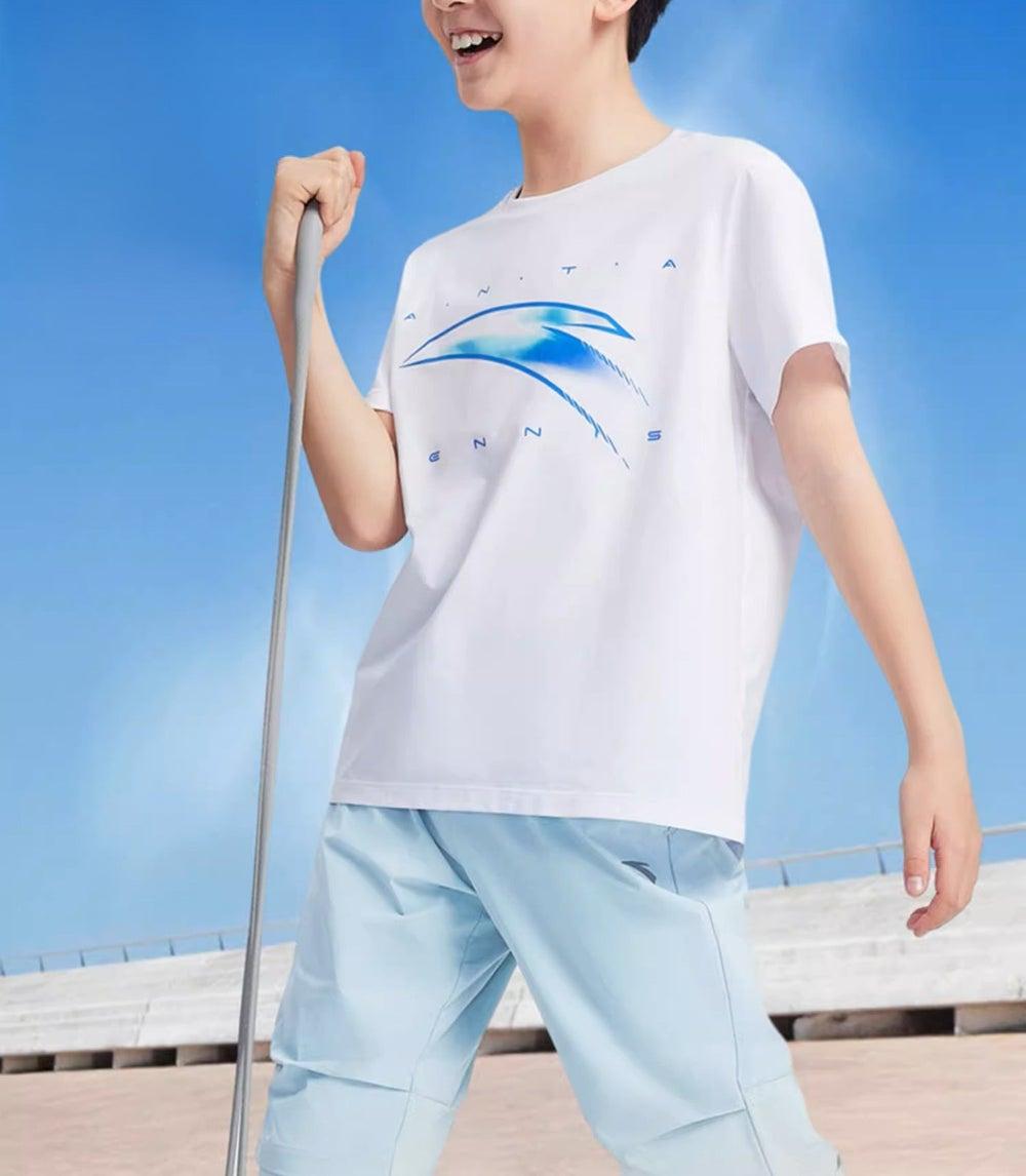 Kids Micro-Texture Quick-Dry Lightweight Sports Tee - Image 1