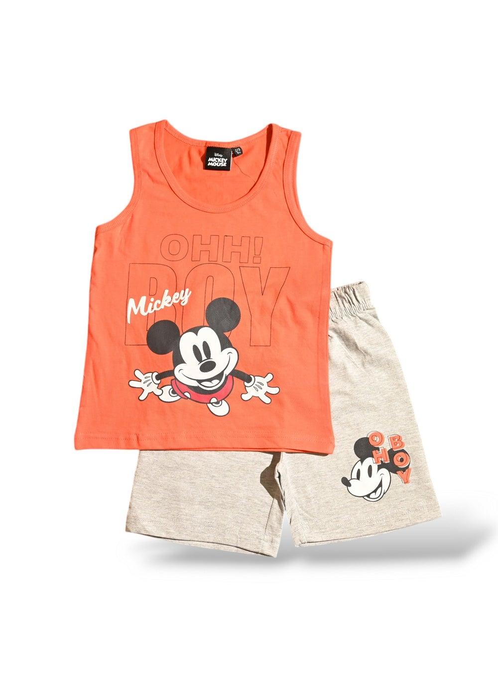 Mickey Mouse Boys Sleeveless Short Set - Image 1