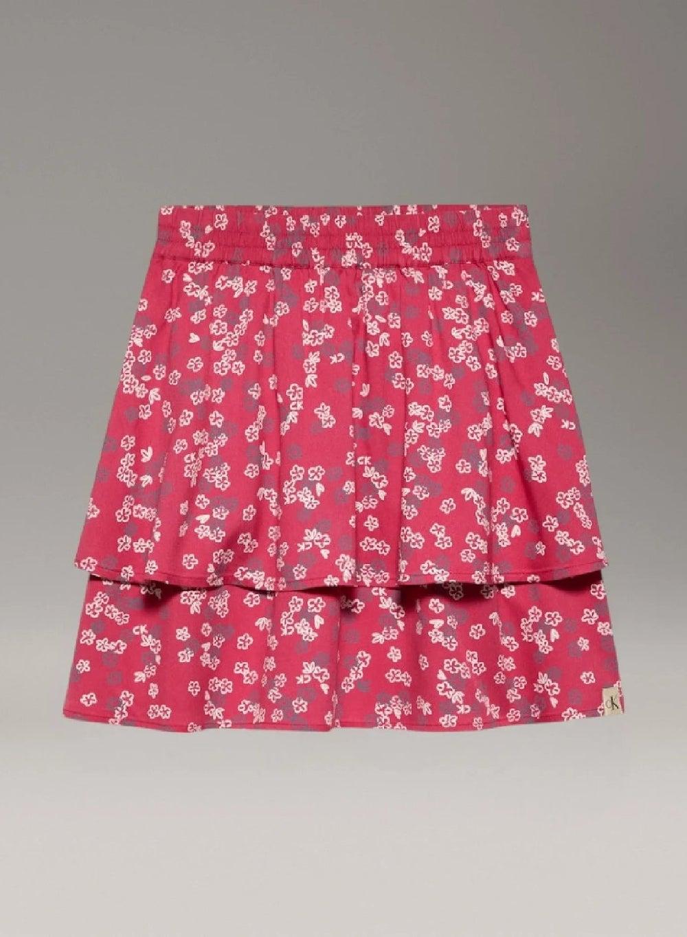 Calvin Klein Kids Floral Flare Skirt - Image 1