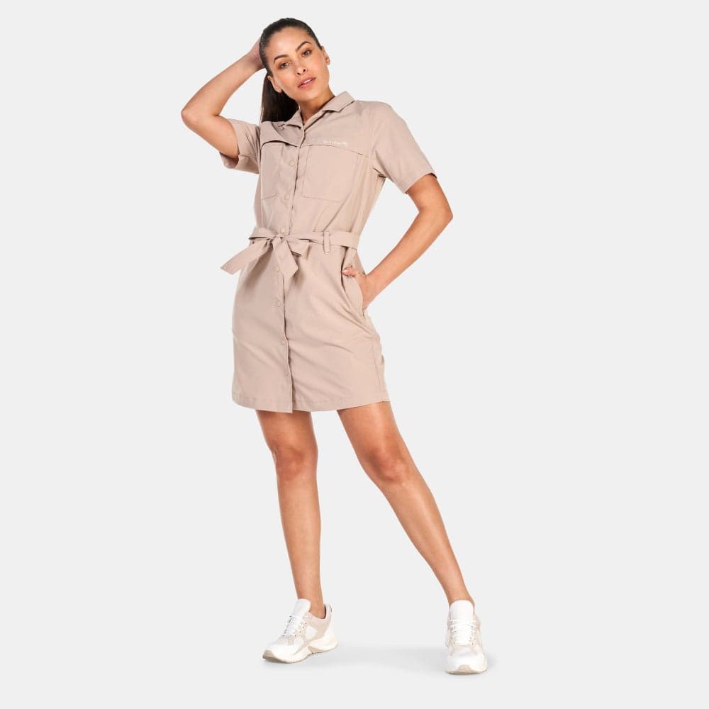 Women's DWR Water-Repellent Belted Jumpsuit Dress - Image 1