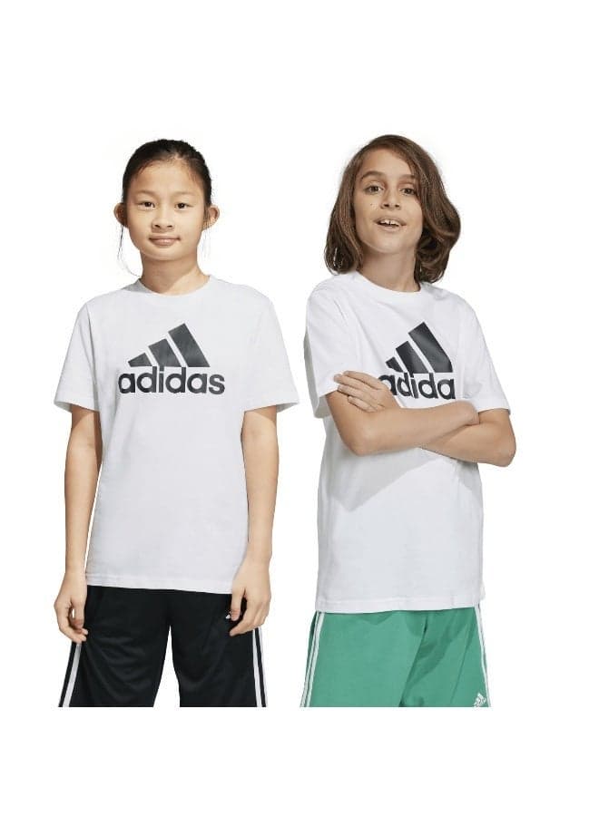Adidas U Bl Tee White Training T-Shirt 7-8Y - Image 1