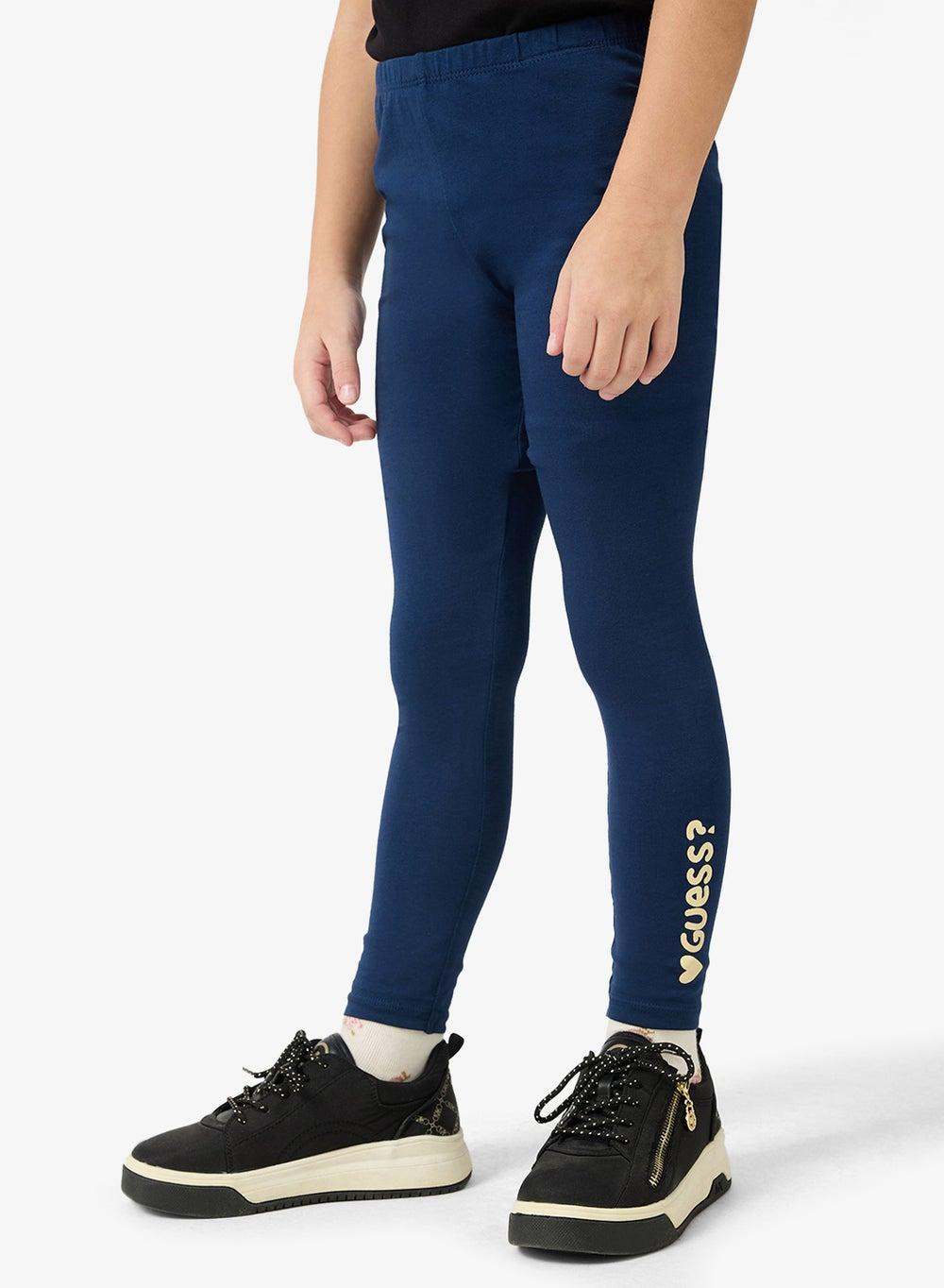 Guess Kids Blue Logo Leggings - Image 1