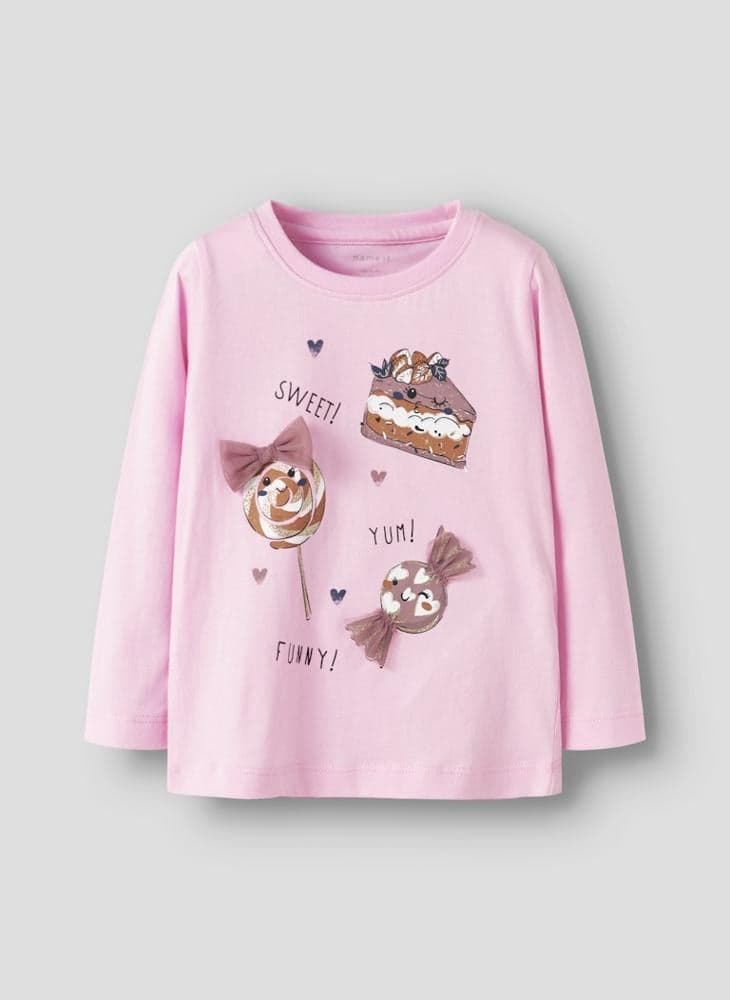 Kids 3D Graphic Cotton Crew Neck T-Shirt - Image 1