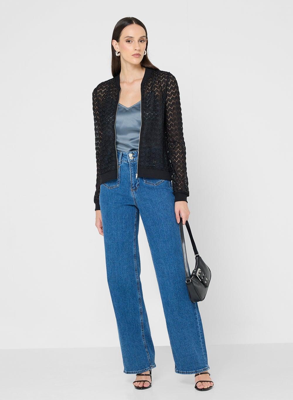 Vmtessa Wide Pocket Mid-Rise Denim Jeans - Image 1