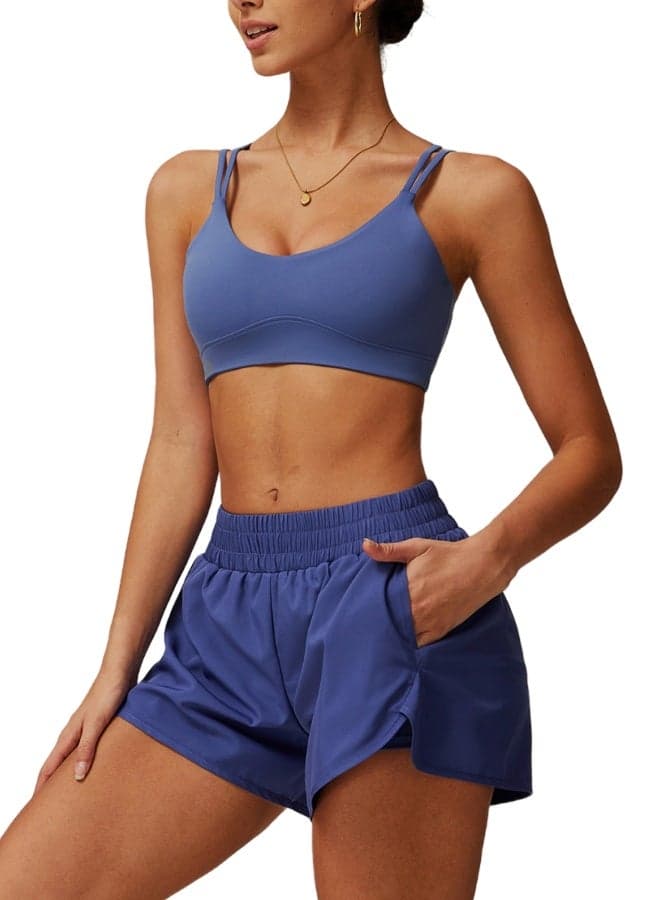 Striped Back Women’s Performance Sports Bra - Image 1