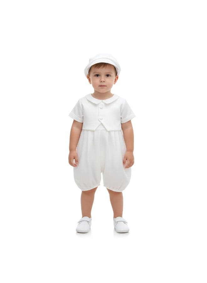 Bambimici Pure Baby Boys Ensemble White - Image 1
