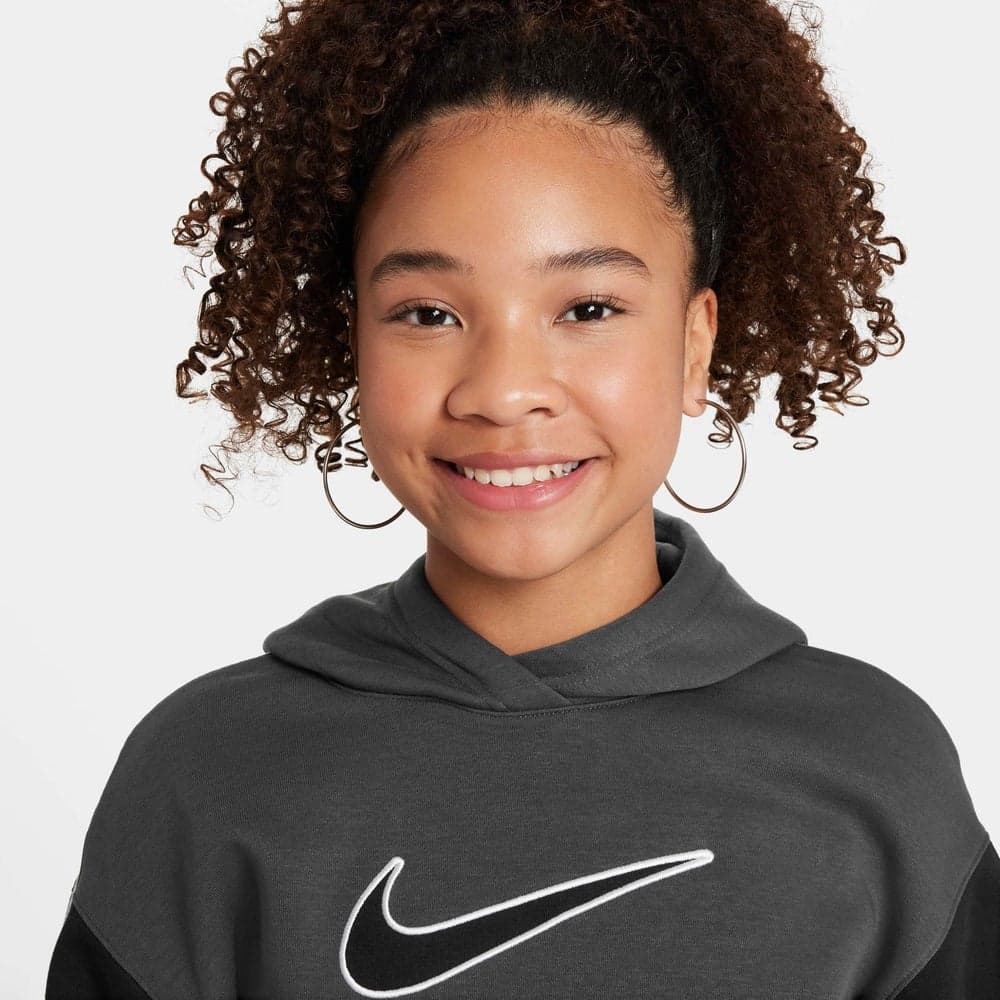 Kids' Oversized Fleece Hoodie Soft Sportswear - Image 1