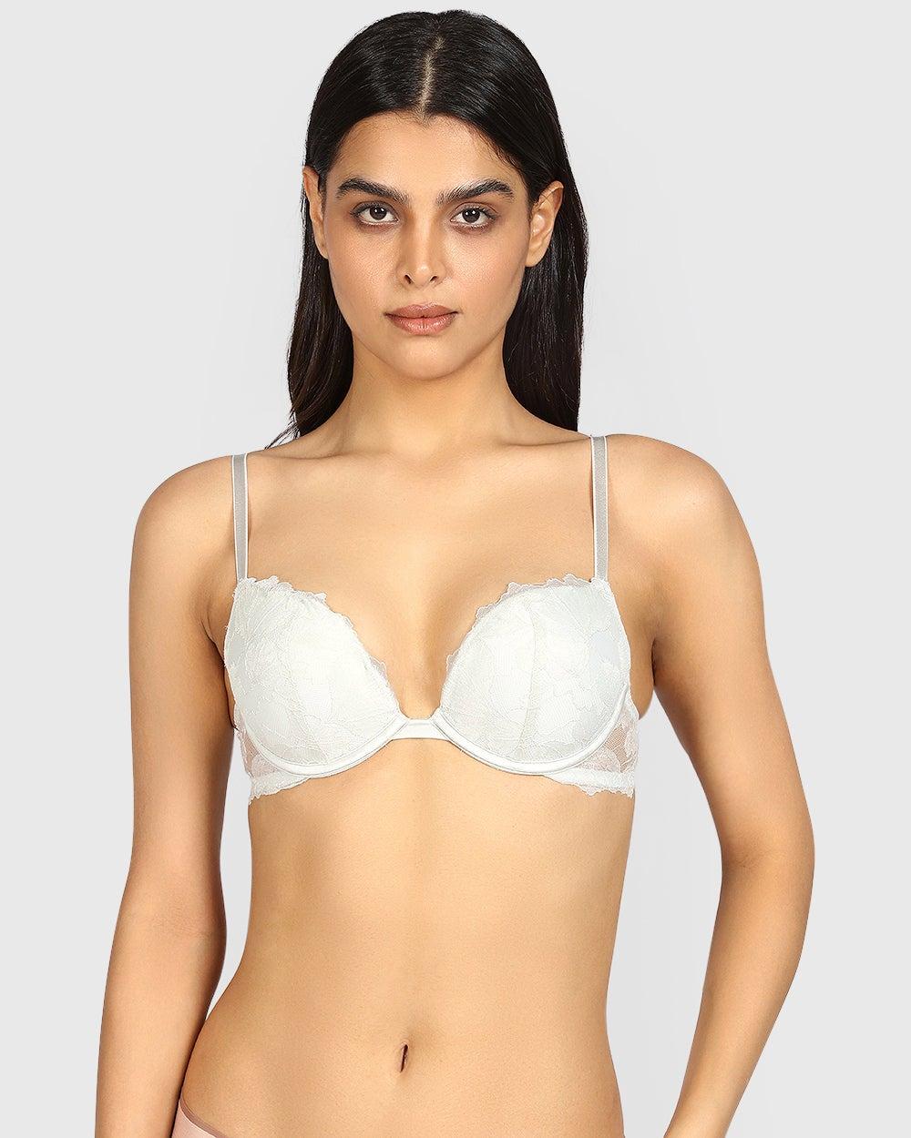 La Senza Beyond Sexy Plunge Gel Padding Bra Dawn Blue - Image 1