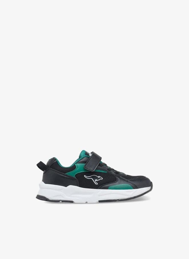 Boys Panelled Lace Detail Sports Shoes Hook & Loop - Image 1