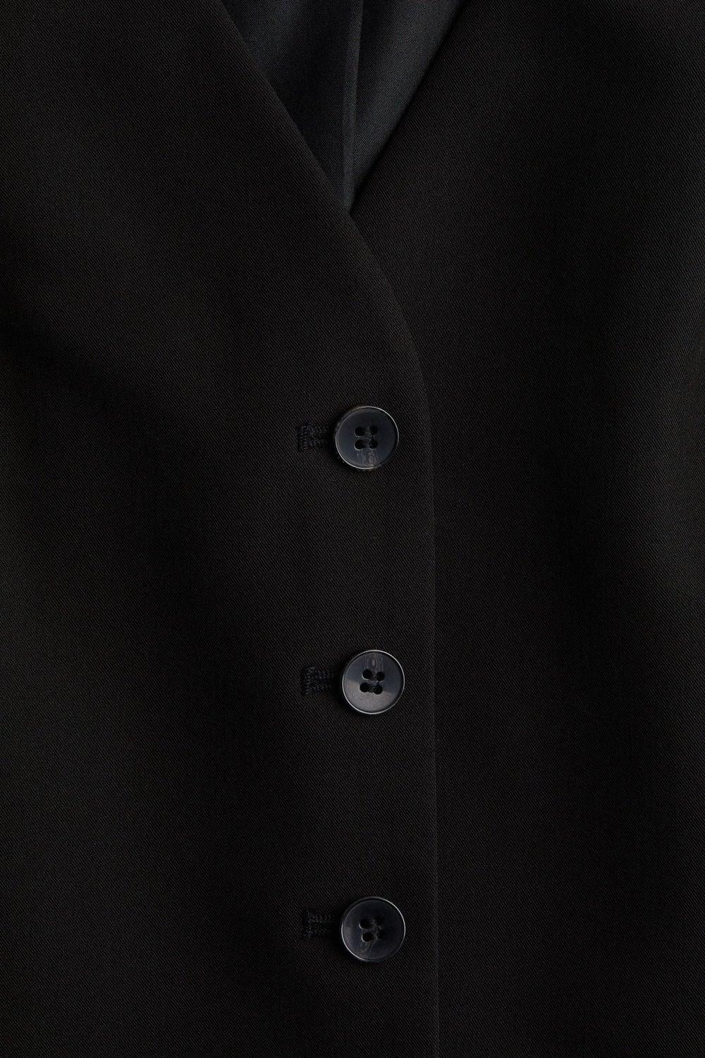 Tailored V-Neck Suit Waistcoat with Front Buttons - Image 1