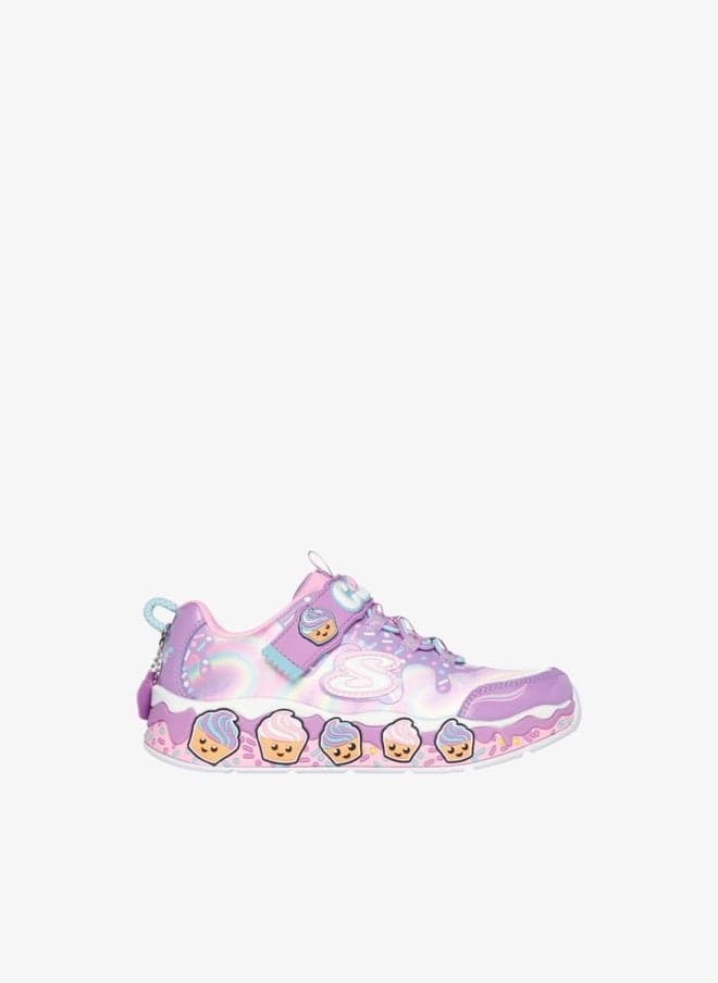 Cupcake Cutie Girls’ Sports Shoes with Hook Closure - Image 1