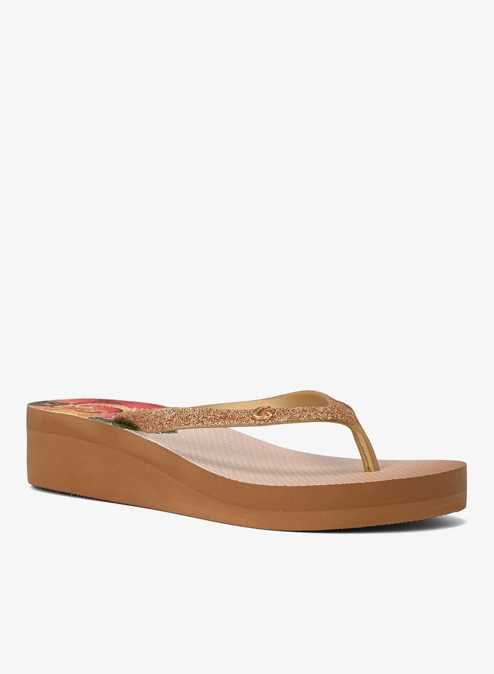 Printed Wedge Flip-Flops for Effortless Summer Elevation - Image 1
