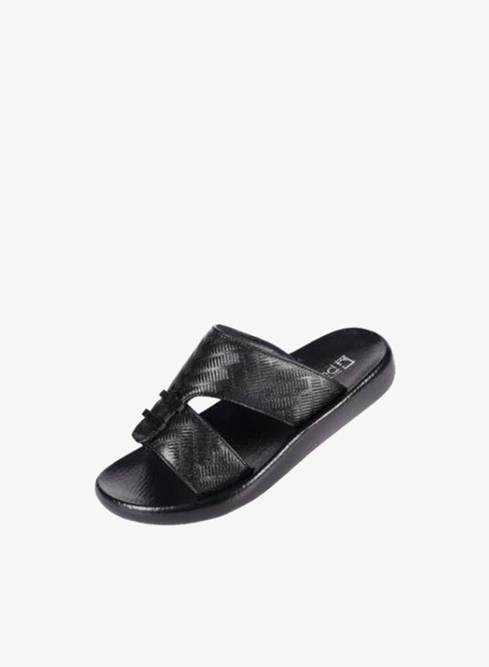 008-3572 Barjeel Uno Boys Arabic Sandals B-63073 Black - Image 1