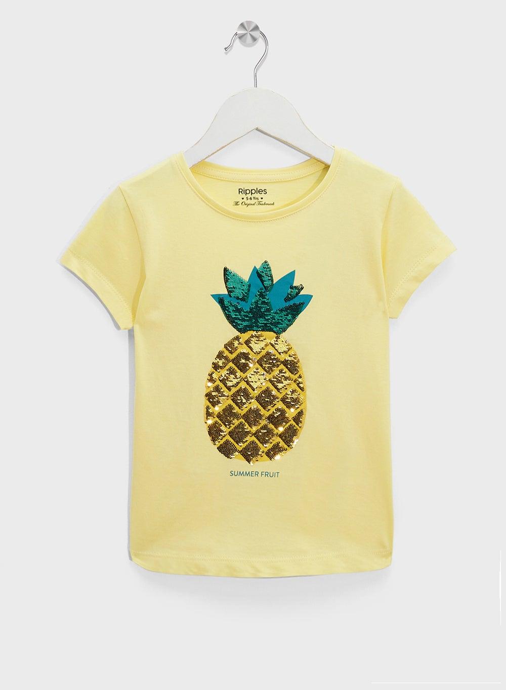 Girls Embellished Half Sleeve T-Shirt - Image 1