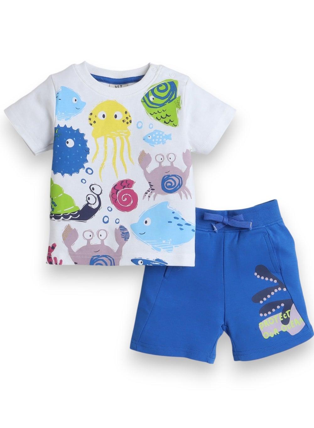 Victor and Jane Boys Sea Adventure 2-Piece Set - Image 1
