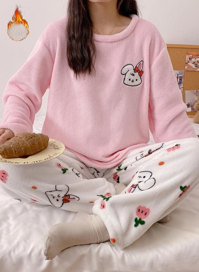 Take Two Flano Graphic Print Women’s Pyjama Set - Image 1