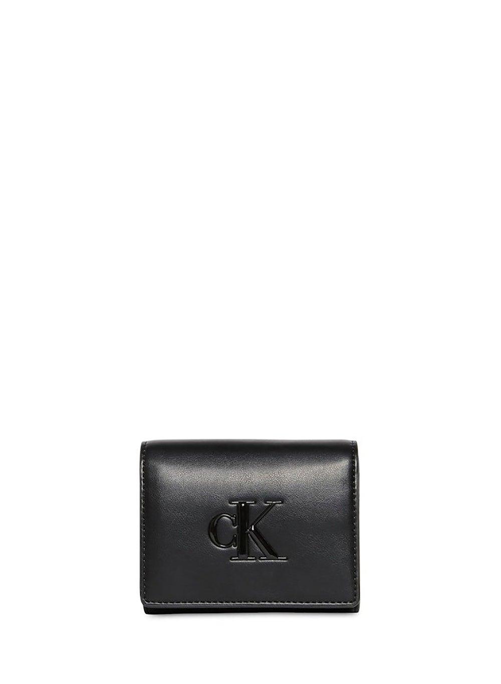 Soft Touch RFID Bifold Wallet with CK Monogram - Image 1