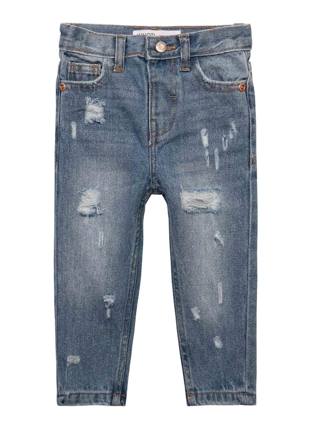 Girls Denim Mom Style Jeans Navy - Image 1